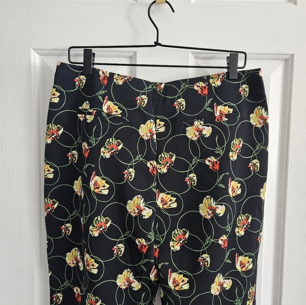 NWOT Akris Punto X Saks Fifth Avenue Mimi Poppy Dot Floral Trousers - Picture 9 of 10
